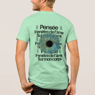 Triblenda Camiseta gráfica Blue Iris Eye – Ventana del alma