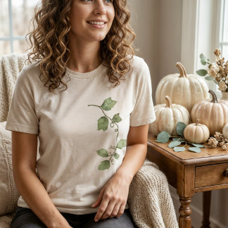 Triblenda Camiseta gráfica botánica Harvest Vine