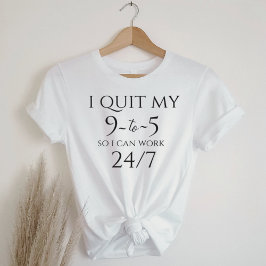 Triblenda Camiseta Gráfica Business Casual - Deja el Trabajo