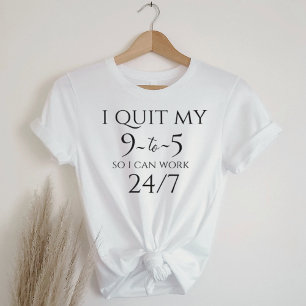 Triblenda Camiseta Gráfica Business Casual - Deja el Trabajo