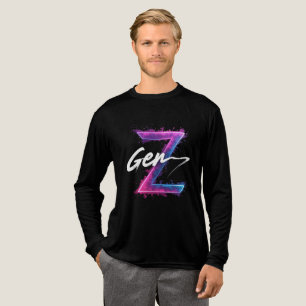 Triblenda Camiseta gráfica con brillo neón estética de la Ge