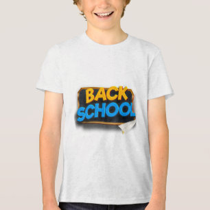 Triblenda Camiseta gráfica con emblema de avión de papel 3D 