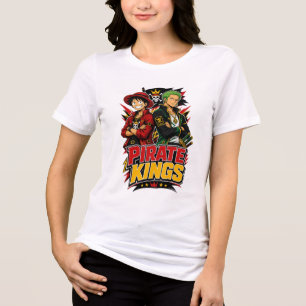 Triblenda Camiseta gráfica de acción de anime de Reyes Pirat