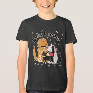 Triblenda Camiseta gráfica de animales lindos para niños