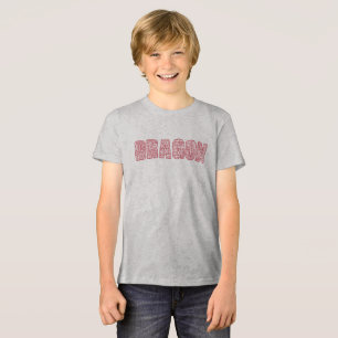 Triblenda Camiseta gráfica de arte con la palabra 'DRAGÓN' e