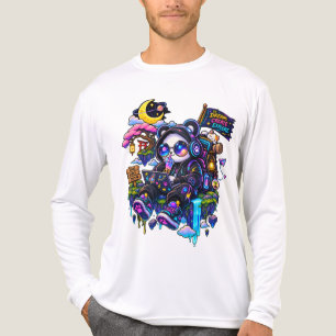 Triblenda Camiseta gráfica de aventura de dibujos animados c