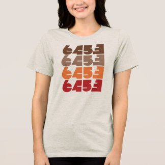 Triblenda Camiseta gráfica de bloque silenciado para mujeres