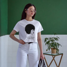 Camiseta gráfica de Chica negro de historia negra