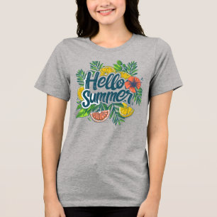Triblenda Camiseta gráfica de cítrico tropical de Hola Veran