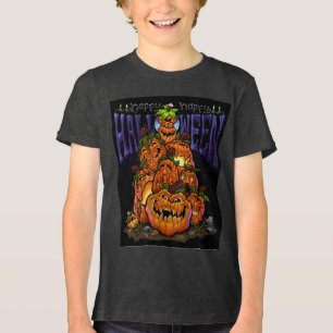 Triblenda Camiseta gráfica de Halloween para jóvenes