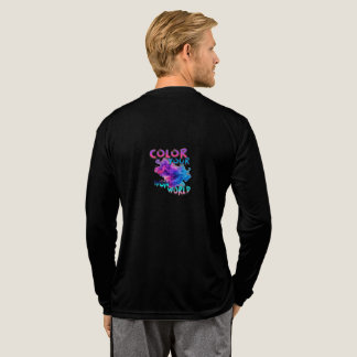 Triblenda Camiseta gráfica de humo colorido 'Color Your Worl