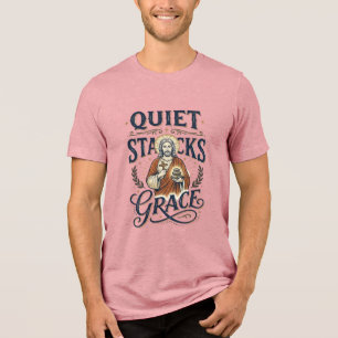 Triblenda Camiseta Gráfica de Jesús Bibliotecario Arte Crist