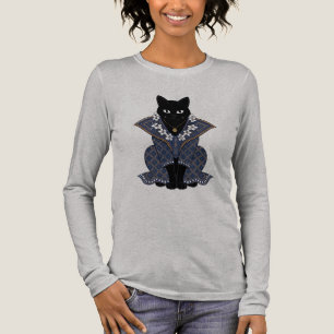 Triblenda Camiseta gráfica de la reina gata Mystic Blue Bati