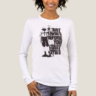 Triblenda Camiseta gráfica de manga larga para mujer ADOM "S