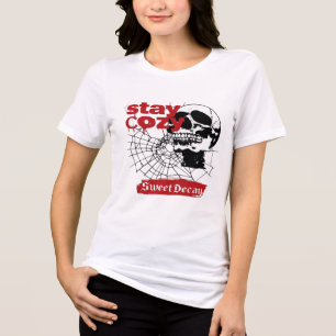 Triblenda Camiseta gráfica de manga larga para mujeres ADOM 