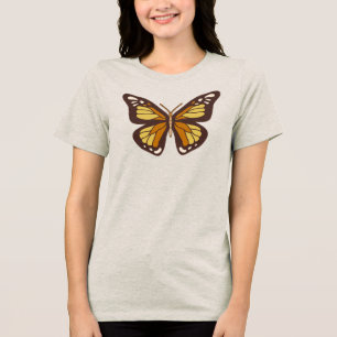 Triblenda Camiseta gráfica de Mariposa Monarca para mujeres