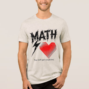 Triblenda Camiseta Gráfica de Matemáticas como el Amor - Lig