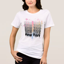 Triblenda Camiseta gráfica de moda de Nueva York