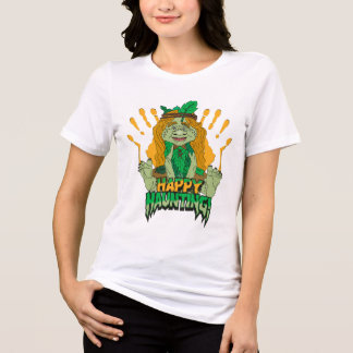 Triblenda Camiseta gráfica de mujer Happy Hunting