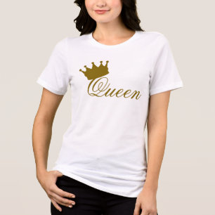 Triblenda Camiseta gráfica de mujer premium comfort Queen