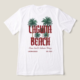 Triblenda Camiseta gráfica de palmeras de surf de Laguna Bea