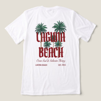 Triblenda Camiseta gráfica de palmeras de surf de Laguna Bea