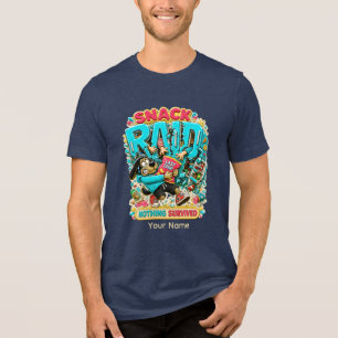 Triblenda Camiseta gráfica de perro sarcástico para trabajad