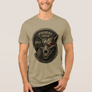 Triblenda Camiseta gráfica de placa de peso de gimnasio de l