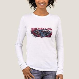 Triblenda Camiseta gráfica de restos cibernéticos de choque