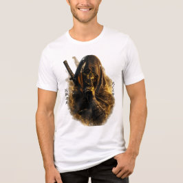 Triblenda Camiseta gráfica de Samurái Dorado Asesino de Crán