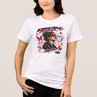 Triblenda Camiseta gráfica de streetwear Cyber Y2K Sueña Más