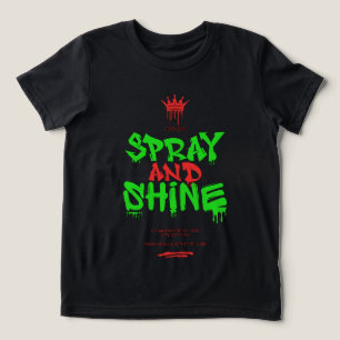 Triblenda Camiseta Gráfica de Streetwear Spray And Shine