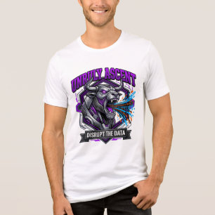 Triblenda Camiseta gráfica de toro cibernético Unruly Ascent