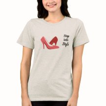 Camiseta gráfica de zapatos Step in Style