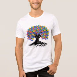 Triblenda Camiseta gráfica del Árbol de la Vida místico espi
