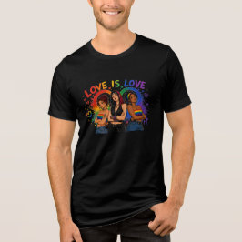 Triblenda Camiseta gráfica del arcoíris LGBTQ