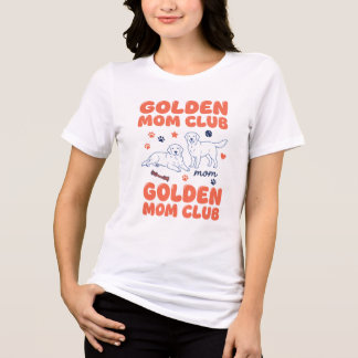 Triblenda Camiseta Gráfica del Club de Mamás de Perro Retrie