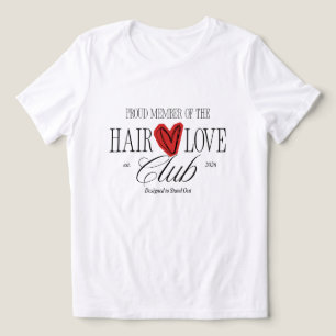 Triblenda Camiseta gráfica del club del amor por el cabello 