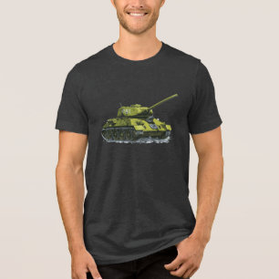 Triblenda Camiseta gráfica del tanque de la Segunda Guerra M