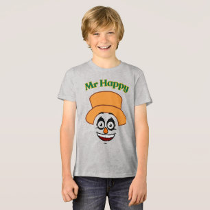 Triblenda Camiseta gráfica divertida de Sr. Feliz para niños