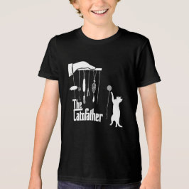 Triblenda Camiseta gráfica divertida parodia de gato mafioso