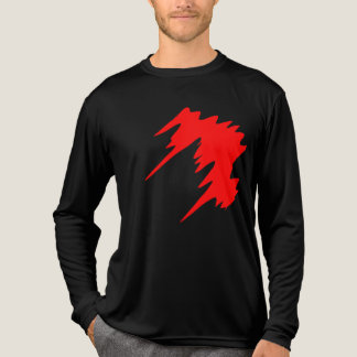 Triblenda Camiseta gráfica en negrita con barra diagonal roj