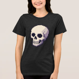Triblenda Camiseta gráfica estética de cráneo con arte de pí