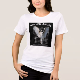 Triblenda Camiseta gráfica gótica de ángel caído con estétic