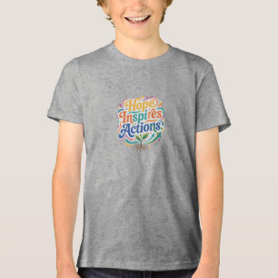 Triblenda Camiseta gráfica inspiradora 'La esperanza inspira