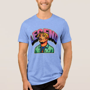 Triblenda Camiseta gráfica Legend para hombres y mujeres
