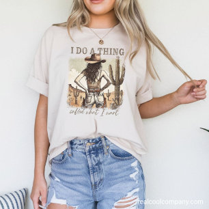 Triblenda Camiseta Gráfica Occidental - Lo que Quiero