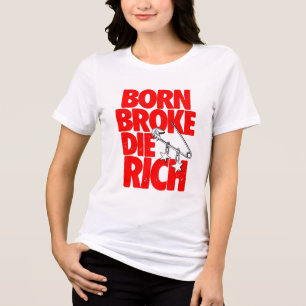 Triblenda Camiseta gráfica para mujer Bella+Canvas Tri-blend