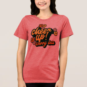 TRIBLENDA CAMISETA GRÁFICA PARA MUJERES ANIMATE Y PREOCÚPATE