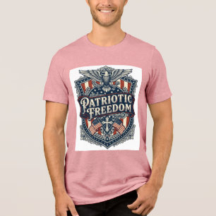 Triblenda Camiseta gráfica vectorial de fe patriótica famili